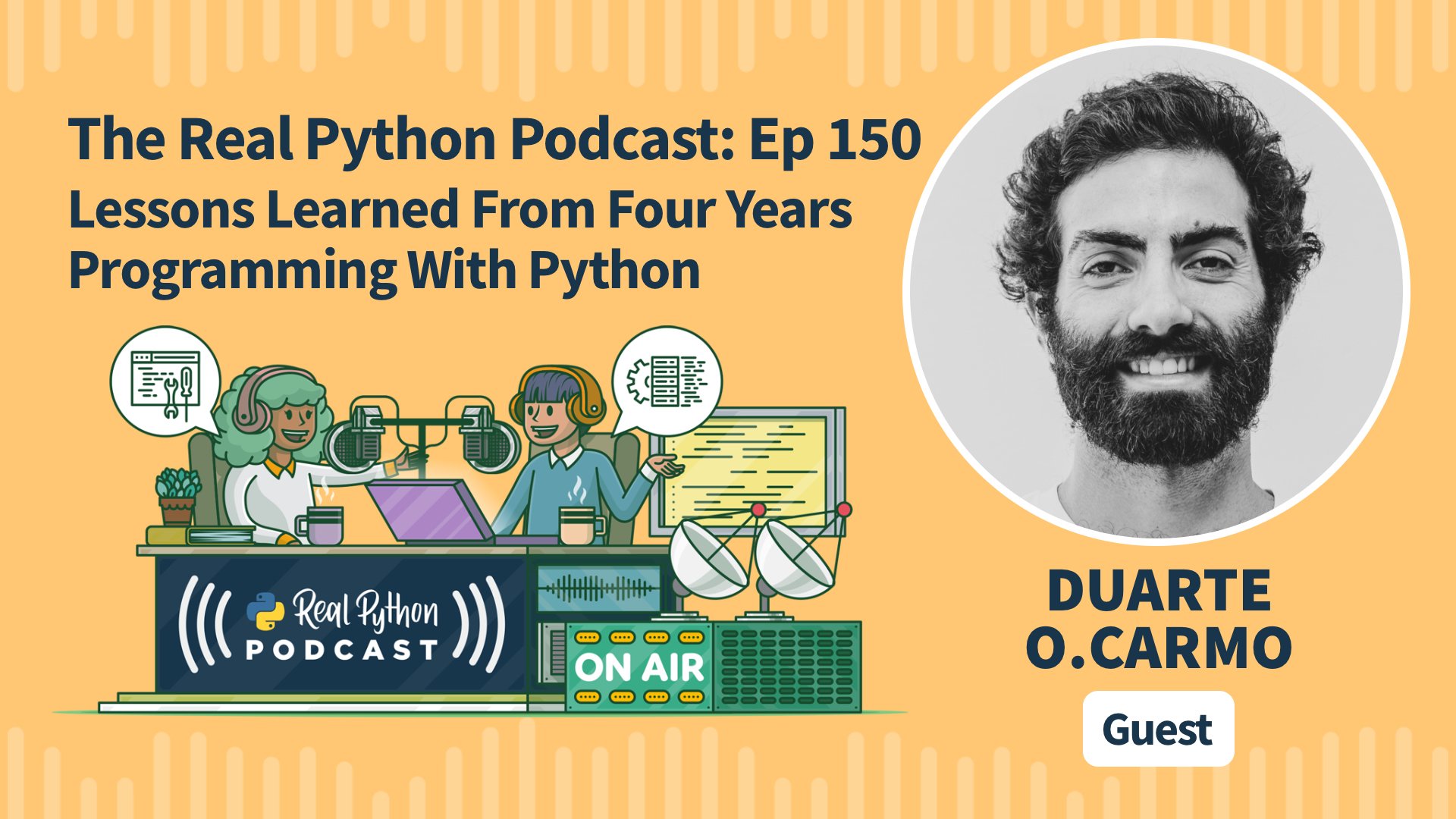 Real Python Podcast Episode #150 Title Artwork