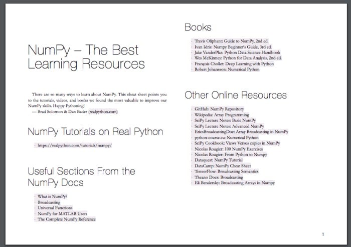 NumPy Learning Resources Guide