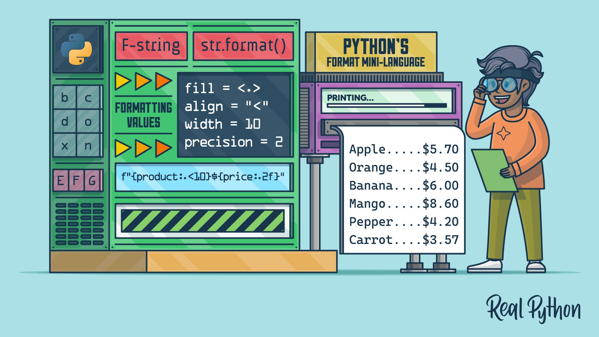 Title image for Python's Format Mini-Language for Tidy Strings (Python's Format Mini-Language for Tidy Strings)