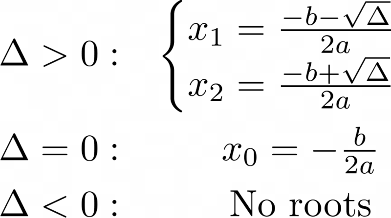 Root Formulas